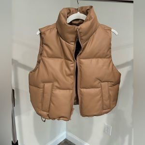 Vegan leather vest